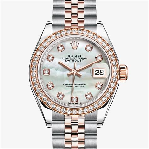 rolex lady-datejust 28 oystersteel and everose gold price|rolex oyster dial.